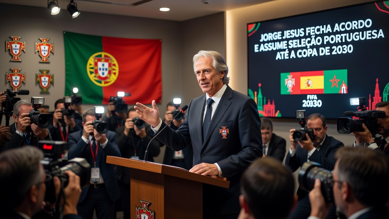Jorge Jesus fecha acordo e assume seleção portuguesa até a Copa de 2030