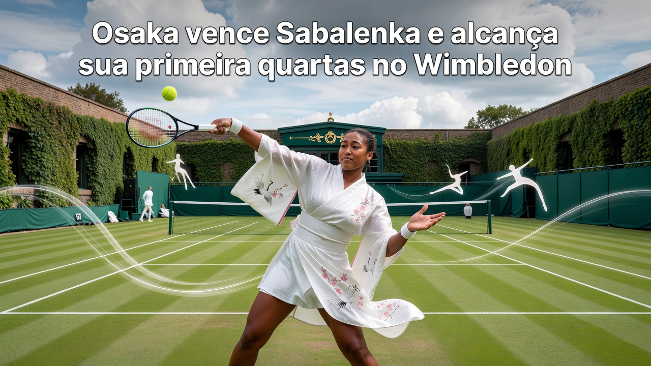 Osaka vence Sabalenka e alcança sua primeira quartas no Wimbledon