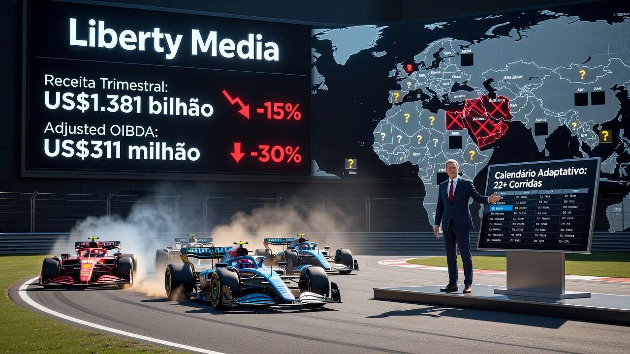 Conflito no Oriente Médio derruba receita da F1 no balanço trimestral