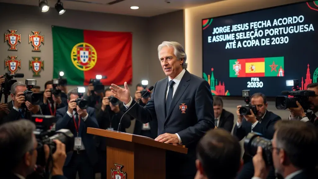 Jorge Jesus fecha acordo e assume seleção portuguesa até a Copa de 2030