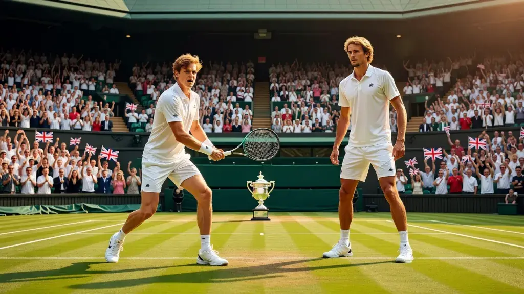 Sinner e Zverev dominam e avançam à final de Wimbledon com autoridade