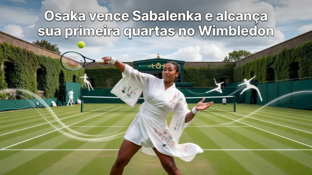 Osaka vence Sabalenka e alcança sua primeira quartas no Wimbledon